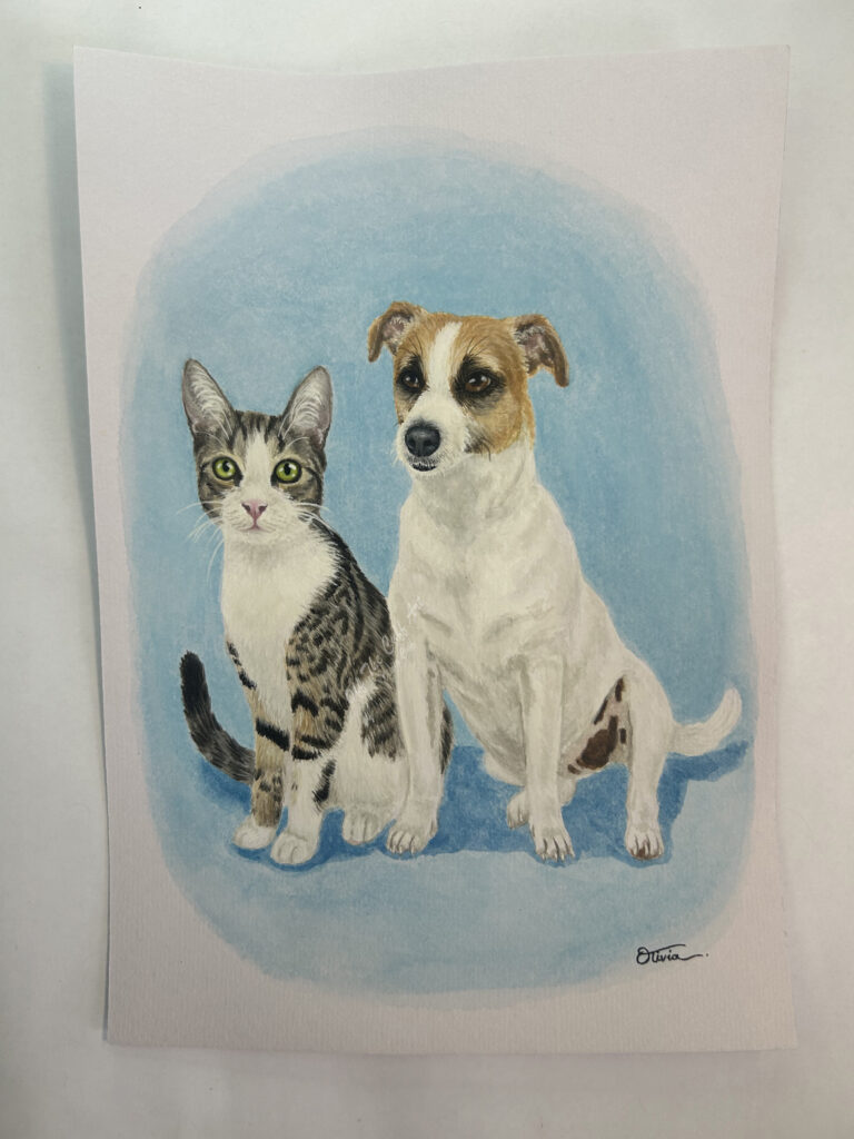 dog + cat bonnie & riley